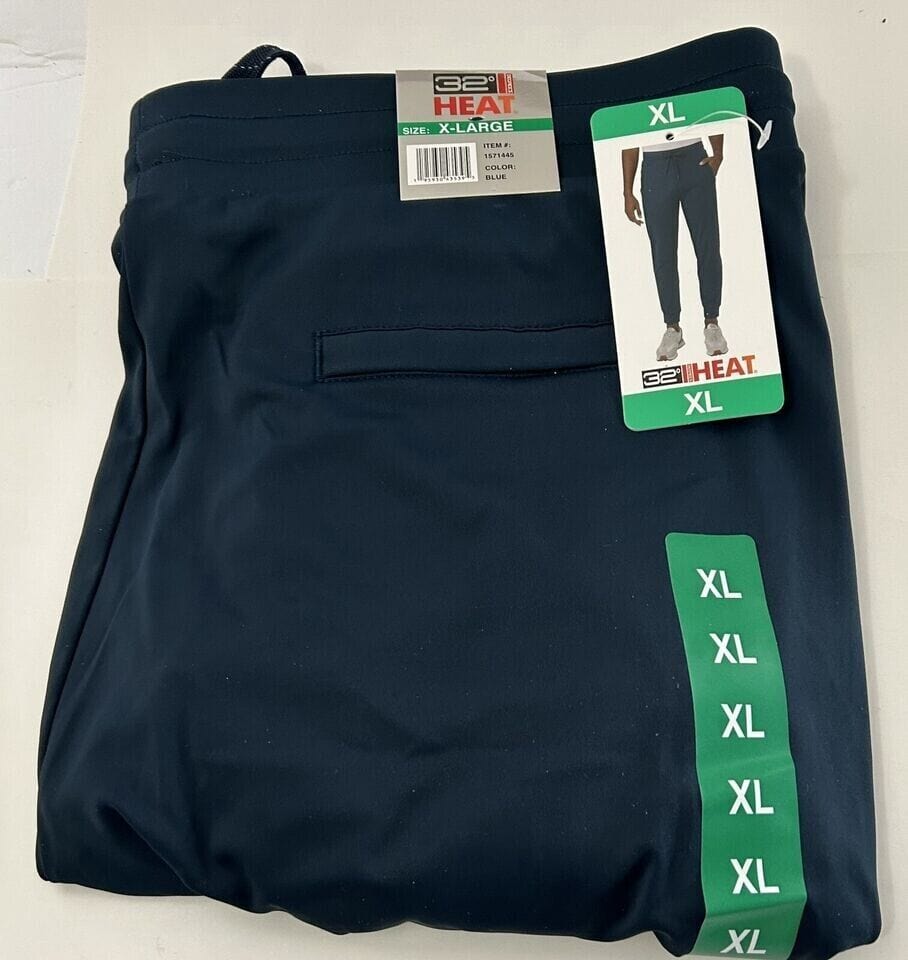 32 Degrees Clothing, Shoes & Accessories:Men:Men's Clothing:Activewear:Activewear Pants 32 DEGREES Heat Size XL Men's Performance Reflective Jogger Pants ~ Blue ~  NWT