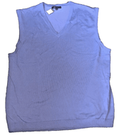 Affinity Apparel Clothing, Shoes & Accessories:Men:Men's Clothing:Sweaters AFFINITY APPAREL MEN'S SWEATER VESTS SLEEVELESS V-NECK KNIT ~ BLUE ~ NWOT