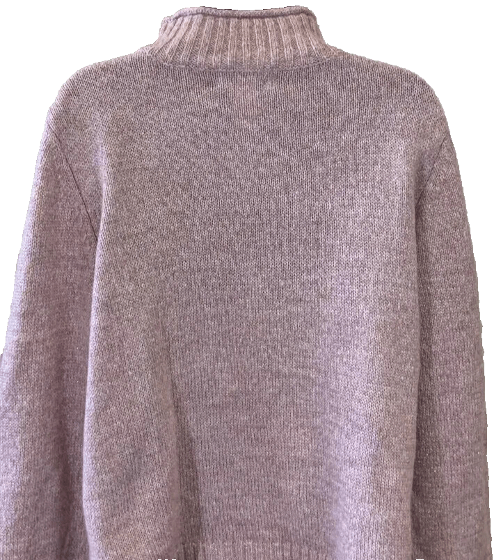 Alfred Dunner Clothing, Shoes & Accessories:Women:Women's Clothing:Sweaters Alfred Dunner Classic Pink Mock Neck Sweater ~ Women's Size PXL ~ MSRP $58 ~ NWT