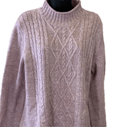 Alfred Dunner Clothing, Shoes & Accessories:Women:Women's Clothing:Sweaters Alfred Dunner Classic Pink Mock Neck Sweater ~ Women's Size PXL ~ MSRP $58 ~ NWT