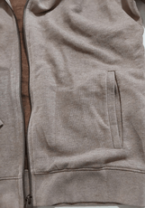 AllSaints Clothing, Shoes & Accessories:Men:Men's Clothing:Activewear:Hoodies & Sweatshirts ALLSAINTS Vander Hoodie Men's Full Zip Sweater Jacket ~Tan - Size: Medium ~NWOT