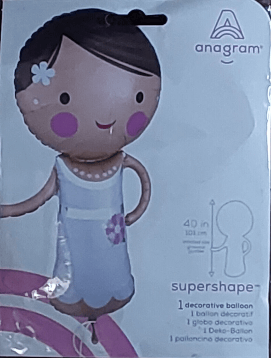 Anagram Home & Garden:Greeting Cards & Party Supply:Party Supplies:Balloons 40" x 19" Anagram Supershape "GIRL" Mylar Foil Decorative Balloon Party ~ New