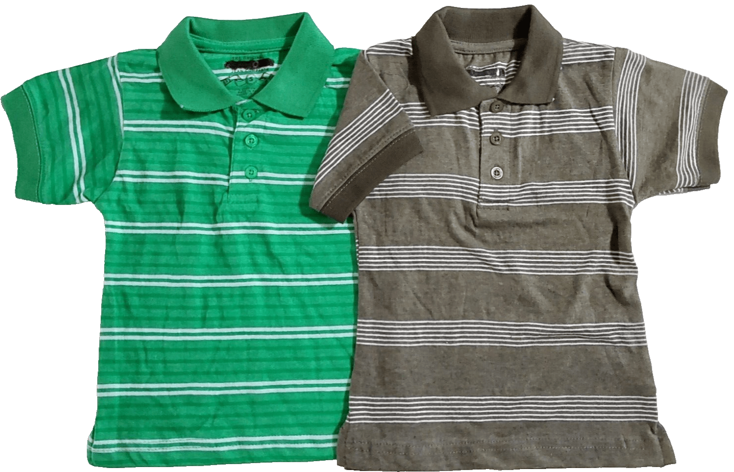 AriZona Clothing, Shoes & Accessories:Kids:Boys:Boys' Clothing (Sizes 4 & Up):Tops, Shirts & T-Shirts Lot of 2 Boys Arizona Green & White Striped Polo Short Sleeve Shirts  Med ~ NWOT