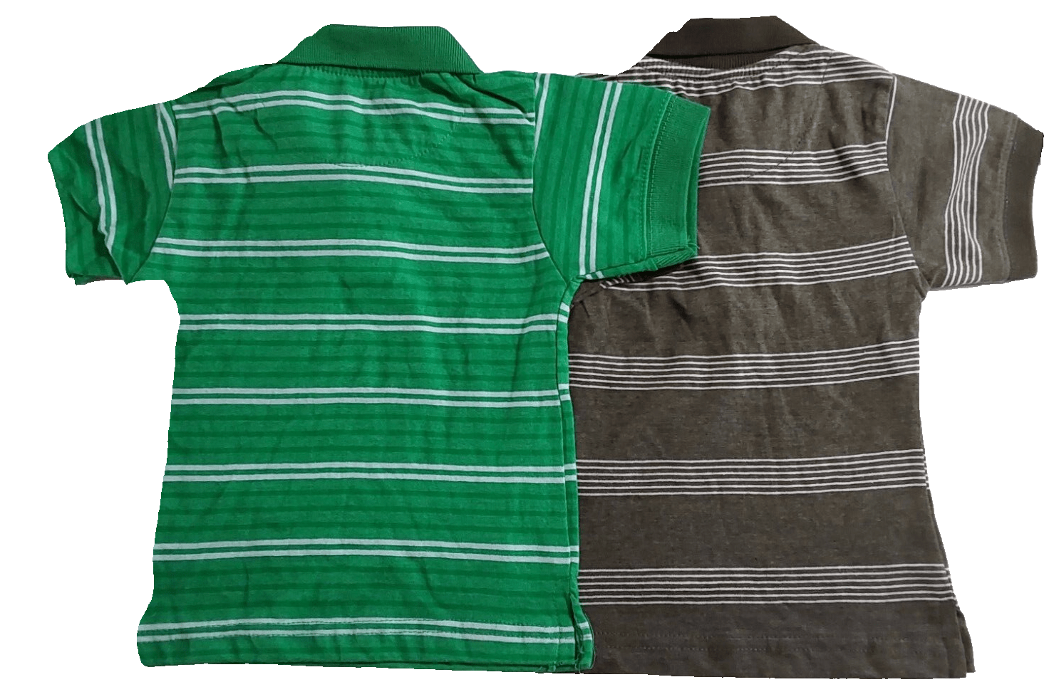 AriZona Clothing, Shoes & Accessories:Kids:Boys:Boys' Clothing (Sizes 4 & Up):Tops, Shirts & T-Shirts Lot of 2 Boys Arizona Green & White Striped Polo Short Sleeve Shirts  Med ~ NWOT