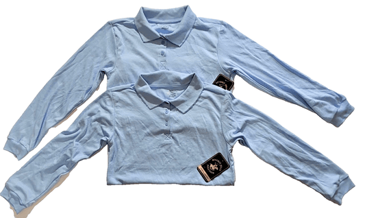 Beverly Hills Polo Club Clothing, Shoes & Accessories:Kids:Girls:Girls' Clothing (Sizes 4 & Up):Uniforms Beverly Hills Polo Club Girls Long Sleeve School Uniform Shirt Size XL Pack of 2