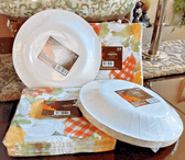 brother Sister Home & Garden:Greeting Cards & Party Supply:Party Supplies:Party Tableware & Serveware Thanksgiving Fall Pumpkins Paper Plates, 40 Dessert Plates 100 Napkins Bundle