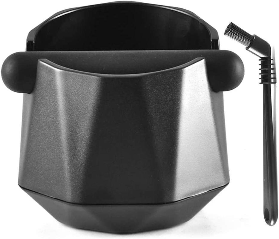 Cafemasy Home & Garden:Kitchen, Dining & Bar:Small Kitchen Appliances:Coffee, Tea & Espresso Makers:Coffee, Tea & Espresso Accessories Cafemasy Coffee Knock Box Espresso Grounds w/Brush Home Use Espresso Accessories