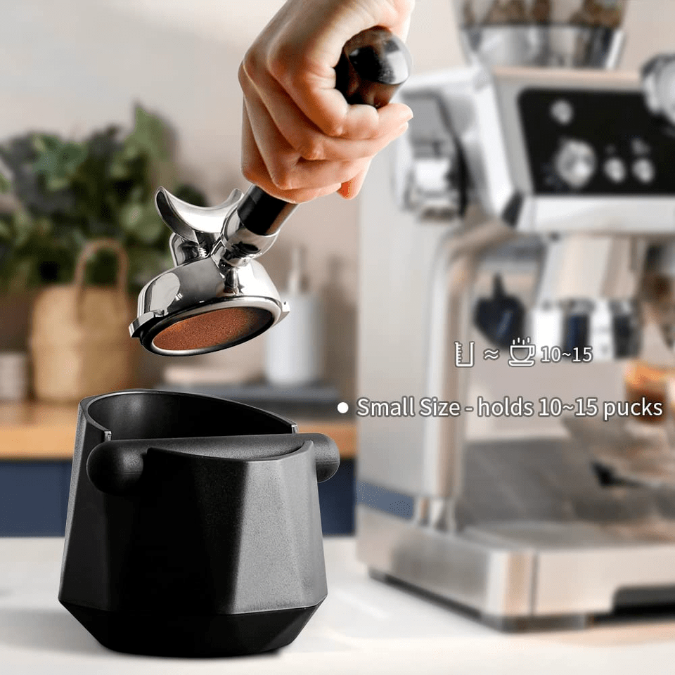 Cafemasy Home & Garden:Kitchen, Dining & Bar:Small Kitchen Appliances:Coffee, Tea & Espresso Makers:Coffee, Tea & Espresso Accessories Cafemasy Coffee Knock Box Espresso Grounds w/Brush Home Use Espresso Accessories