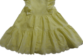 Cat & Jack Clothing, Shoes & Accessories:Baby:Baby & Toddler Clothing:Dresses Cat & Jack Girl's Cotton Yellow Tiered Lined Eyelet Embroidered Dress ~ 2T~ NWT