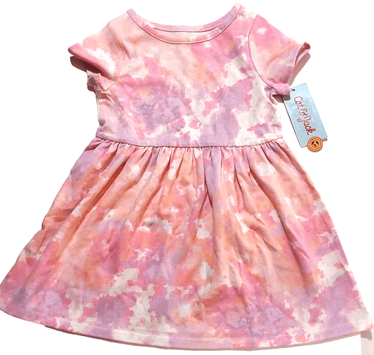 Cat & Jack Clothing, Shoes & Accessories:Baby:Baby & Toddler Clothing:Dresses Cat & Jack Girls Size 4T Short Sleeve Warm Tie Dye Fit & Flare Dress~ NWT