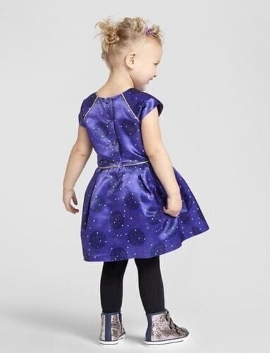 Cat & Jack Clothing, Shoes & Accessories:Baby:Baby & Toddler Clothing:Dresses Cat & Jack Size 12 Months Toddler Girls Purple Polka Dot Dress ~ NWOT