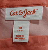 Cat & Jack Clothing, Shoes & Accessories:Baby:Baby & Toddler Clothing:One-Pieces Cat & Jack  Girls' Pink Rainbow Square Neck, Puff Sleeve Pockets ~ Size 4T ~ NWT