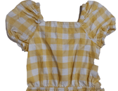 Cat & Jack Clothing, Shoes & Accessories:Baby:Baby & Toddler Clothing:One-Pieces Cat & Jack Toddler Girl's Size 18-Months Mustard Gingham Short Romper  ~ NWT