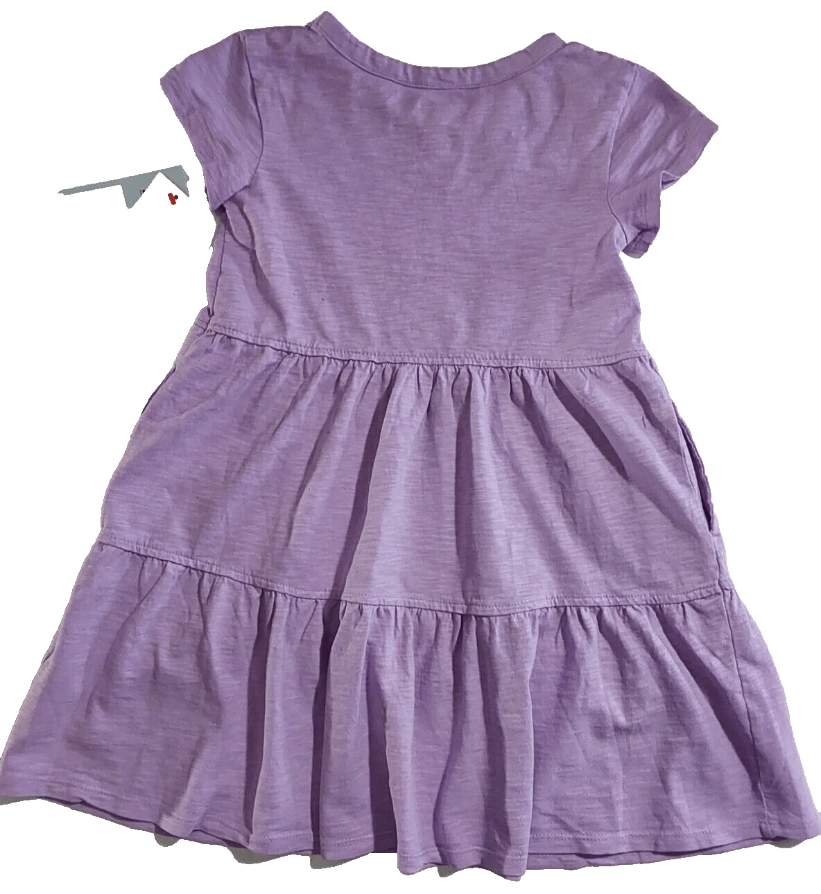 Cat & Jack Clothing, Shoes & Accessories:Kids:Girls:Girls' Clothing (Sizes 4 & Up):Dresses Cat & Jack 100% Cotton Size XS Violet Girls' Tiered Knit Dress w/Pockets  ~ NWT