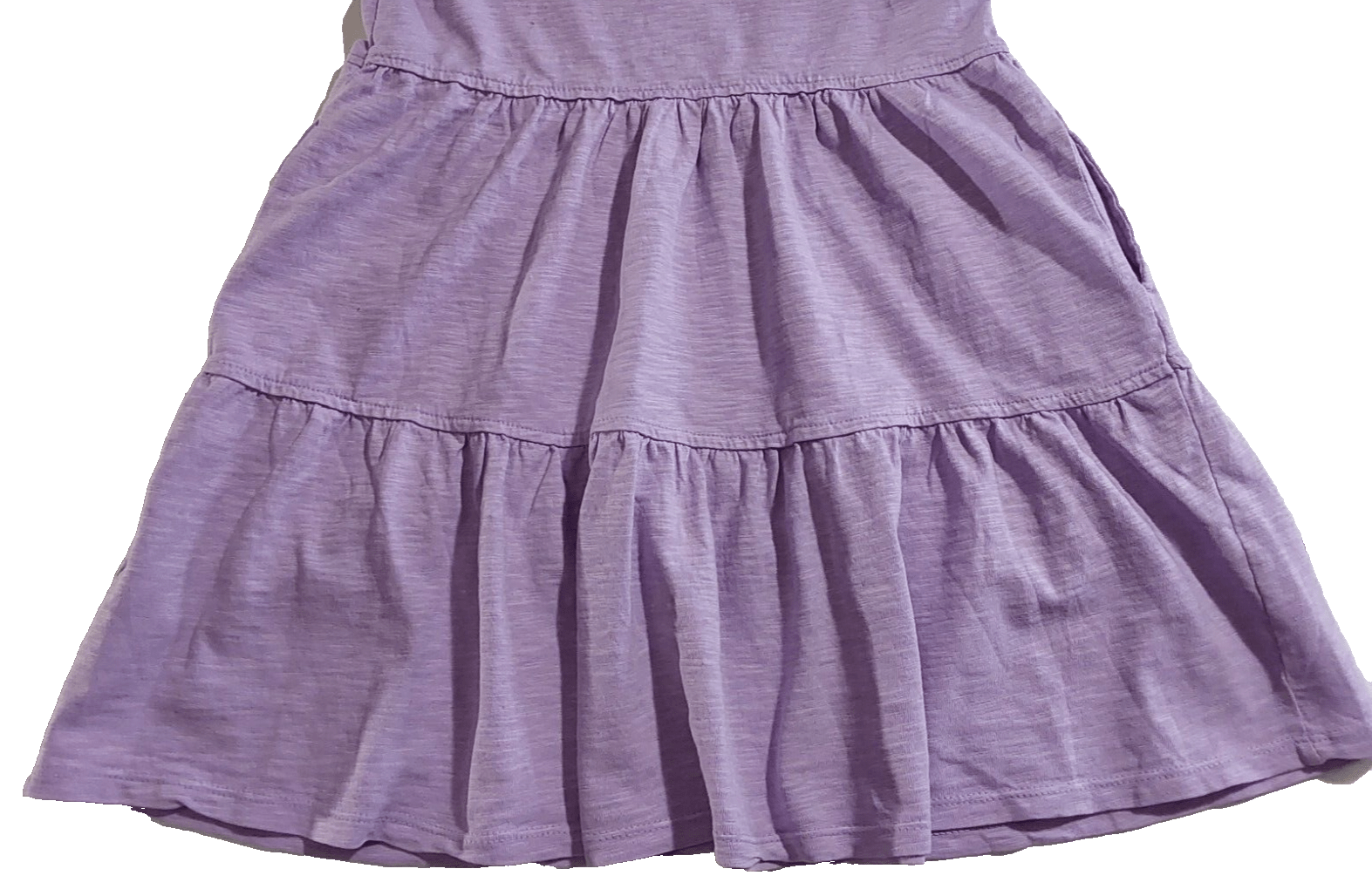 Cat & Jack Clothing, Shoes & Accessories:Kids:Girls:Girls' Clothing (Sizes 4 & Up):Dresses Cat & Jack 100% Cotton Size XS Violet Girls' Tiered Knit Dress w/Pockets  ~ NWT