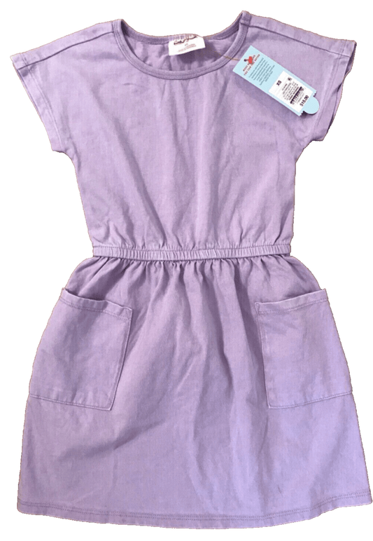 Cat & Jack Clothing, Shoes & Accessories:Kids:Girls:Girls' Clothing (Sizes 4 & Up):Dresses Cat & Jack Girls Size XS Lavender Short Sleeve T-Shirt Dress with Pockets ~ NWT