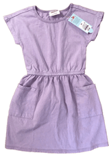 Cat & Jack Clothing, Shoes & Accessories:Kids:Girls:Girls' Clothing (Sizes 4 & Up):Dresses Cat & Jack Girls Size XS Lavender Short Sleeve T-Shirt Dress with Pockets ~ NWT