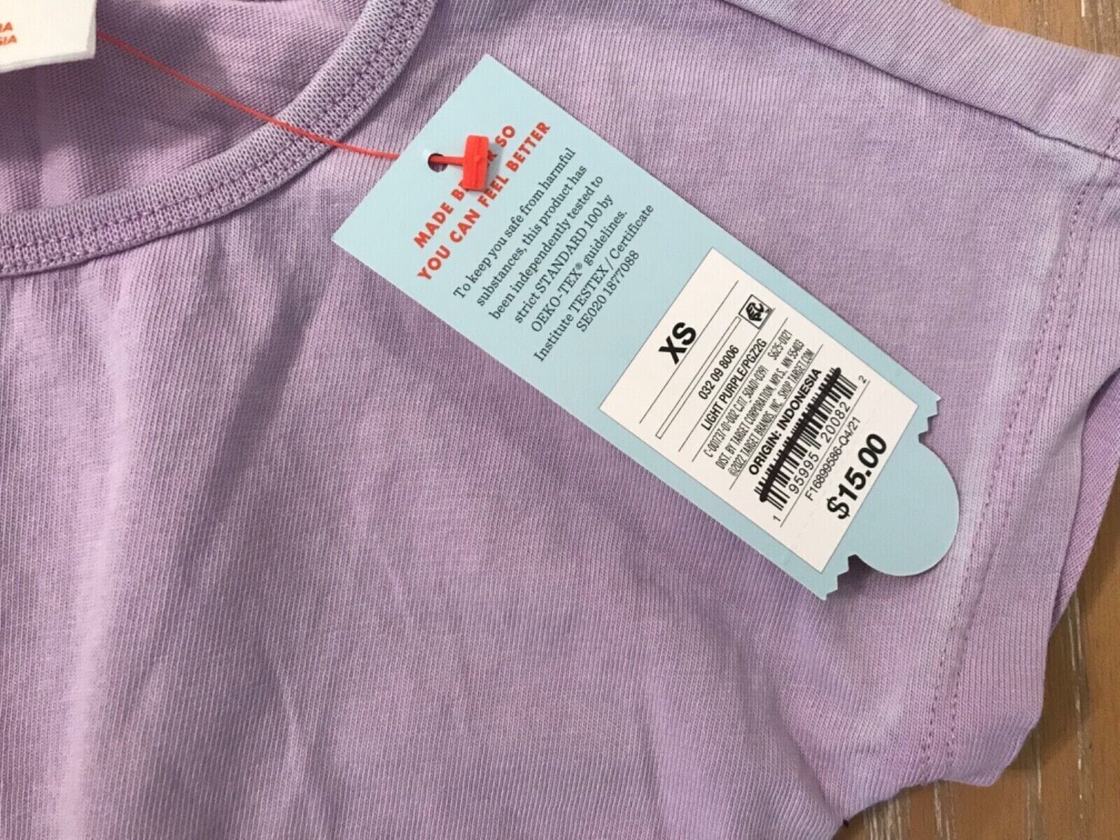 Cat & Jack Clothing, Shoes & Accessories:Kids:Girls:Girls' Clothing (Sizes 4 & Up):Dresses Cat & Jack Girls Size XS Lavender Short Sleeve T-Shirt Dress with Pockets ~ NWT