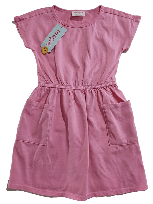 Cat & Jack Clothing, Shoes & Accessories:Kids:Girls:Girls' Clothing (Sizes 4 & Up):Dresses Cat & Jack Girls Size XS Pink Short Sleeve T-Shirt Dress with Pockets ~ NWT