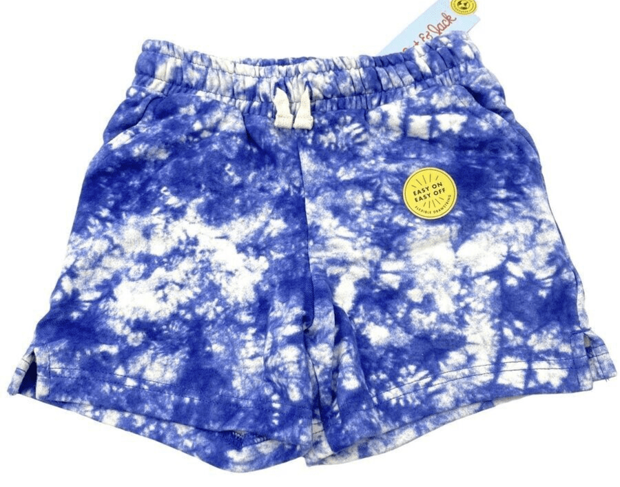 Cat & Jack Clothing, Shoes & Accessories:Kids:Girls:Girls' Clothing (Sizes 4 & Up):Shorts Cat & Jack Girls Blue Tie Dye Knit Pull-on Shorts, Drawstring, Pockets, Med. NWT