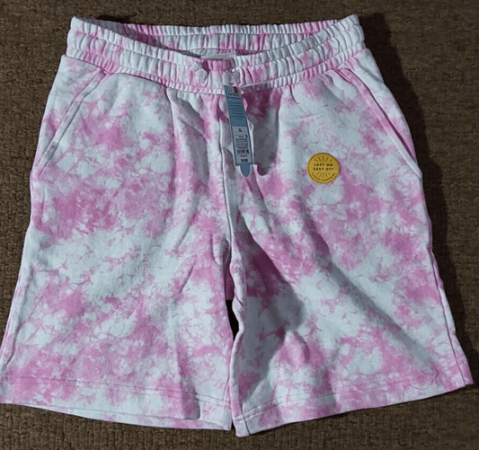 Cat & Jack Clothing, Shoes & Accessories:Kids:Girls:Girls' Clothing (Sizes 4 & Up):Shorts Cat & Jack Girls Pink & White Tie Dye Drawstring Shorts ~ NWT ~ Size XXL