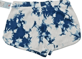 Cat & Jack Clothing, Shoes & Accessories:Kids:Girls:Girls' Clothing (Sizes 4 & Up):Shorts Cat & Jack Girls Tie-Dye Ribbed Shorts Drawstring Pockets Blue, Size L 10/12 NWT