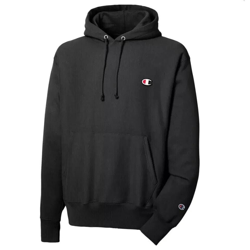 Champion Clothing, Shoes & Accessories:Men:Men's Clothing:Activewear:Hoodies & Sweatshirts CHAMPION Men XS Reverse Weave Hoodie Black w/Side Gussets (GF68 Y06145 BKC) NWT