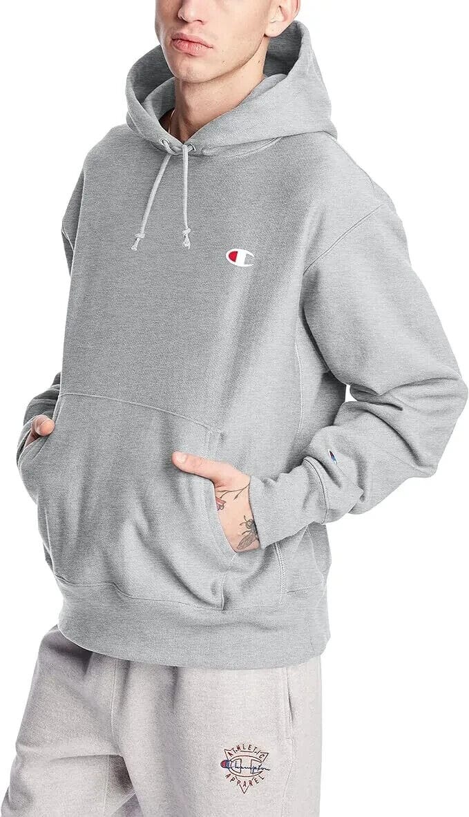 Champion Clothing, Shoes & Accessories:Men:Men's Clothing:Activewear:Hoodies & Sweatshirts CHAMPION Men XS Reverse Weave Hoodie Gray w/Side Gussets (GF68 Y06145 WHC) ~ NWT