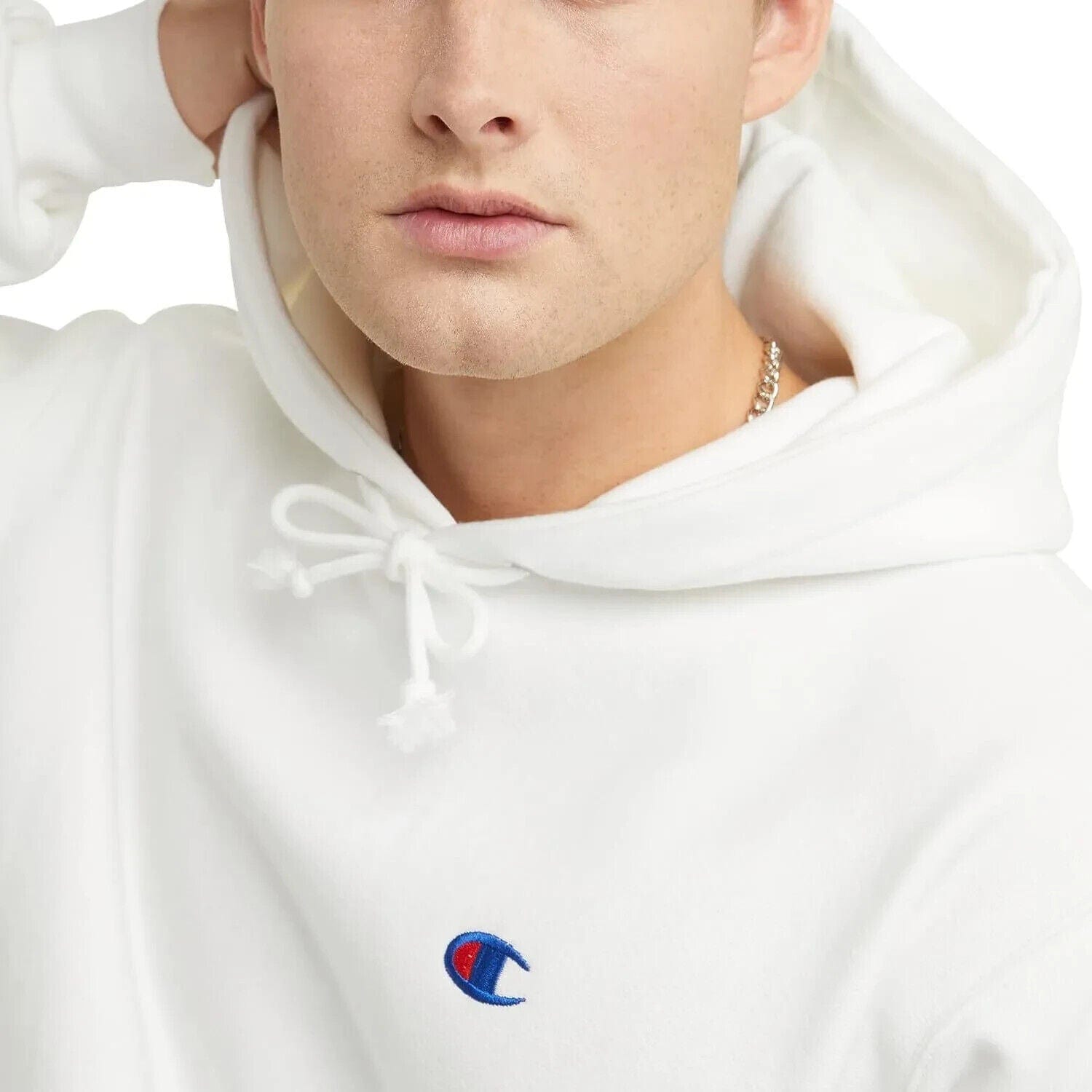 Champion Clothing, Shoes & Accessories:Men:Men's Clothing:Activewear:Hoodies & Sweatshirts CHAMPION Men XS Reverse Weave Hoodie White w/Side Gussets (GF68 Y06145 WHC) NWT