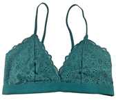 Colsie Clothing, Shoes & Accessories:Women:Women's Clothing:Intimates & Sleep:Bras & Bra Sets Lot of 2 Colsie Womens Medium Lace Triangle Bralettes - Green ~ NWT