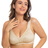 Deyllo Clothing, Shoes & Accessories:Women:Women's Clothing:Intimates & Sleep:Bras & Bra Sets Deyllo Full Coverage Plus Size Comfort Minimizer Bra Wirefree Non Padded ~ 40DD