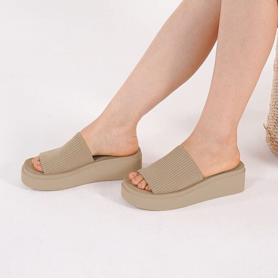 DREAM PAIRS Clothing, Shoes & Accessories:Women:Women's Shoes:Sandals Athlefit Women Platform Wedge Sandals Open Toe Comfortable Slip-on Slide Sandals