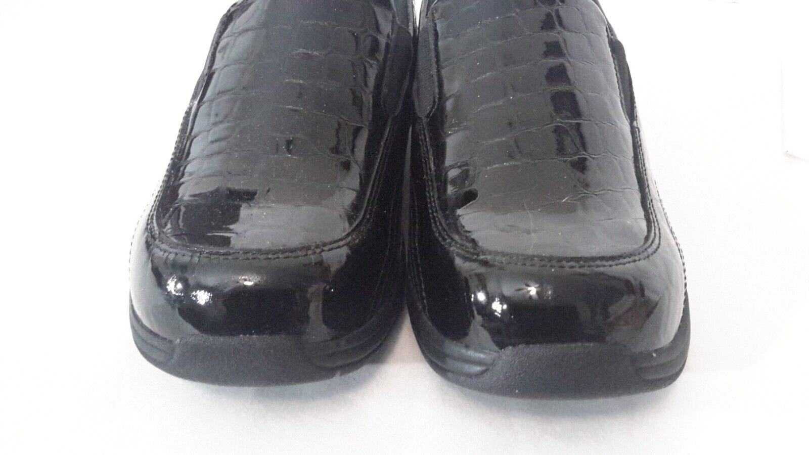 Drew Clothing, Shoes & Accessories:Women:Women's Shoes:Comfort Shoes DREW Womens Slip-on Black Patent Embossed Leather Loafers ~ size 7WW ~ New