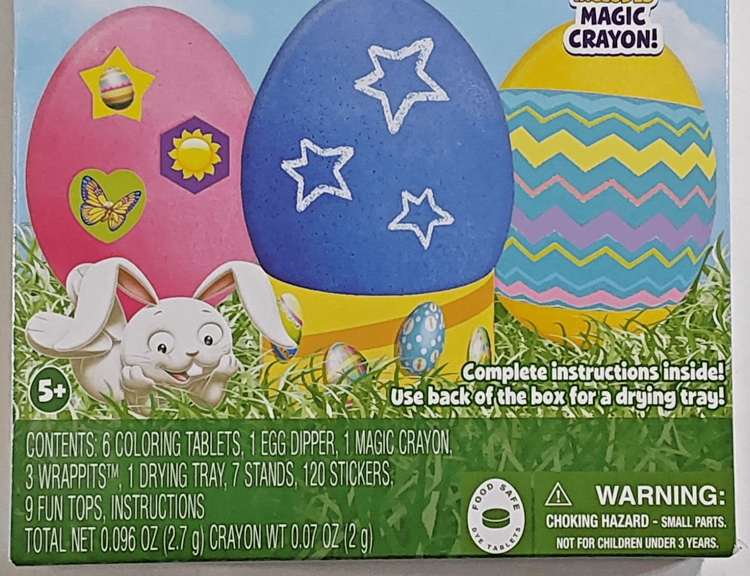 Dudley's Crafts:Kids' Crafts:Craft Kits 2 Boxes Dudley's Classic Easter Egg Decorating Kit W/ Magic Crayon - Age 5+