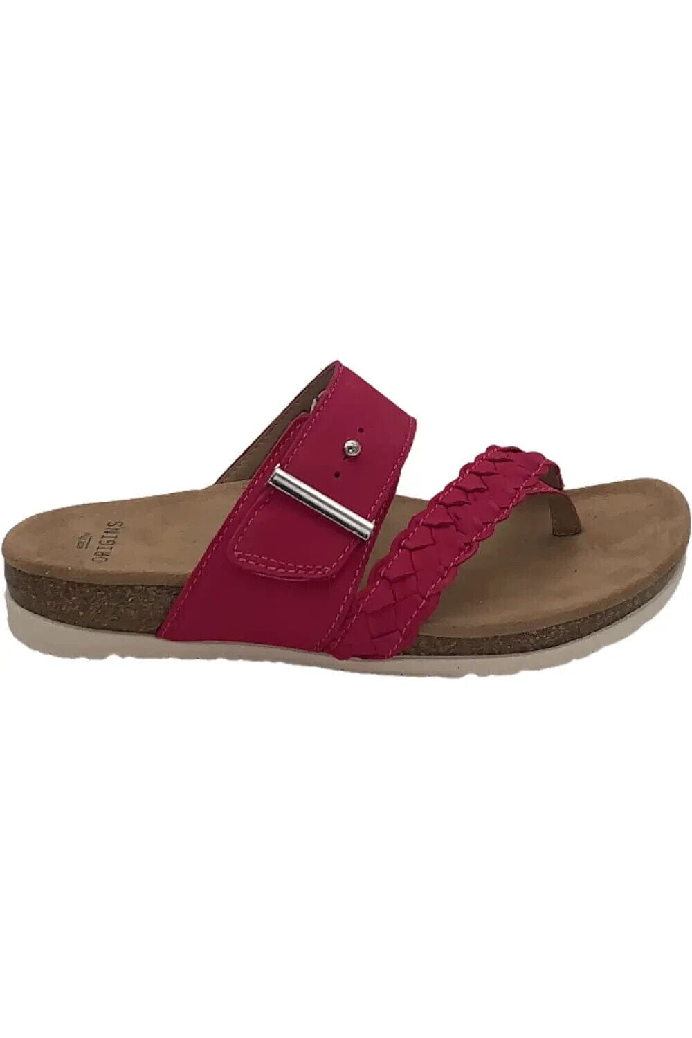 Earth Origins Clothing, Shoes & Accessories:Women:Women's Shoes:Sandals Earth Origins Braided Print Toe-Post Sandals Onida Raspberry ~ 7.5 ~ New in Box