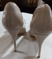 Ebynue Clothing, Shoes & Accessories:Women:Women's Shoes:Heels EBYNUE Women's Nude Patent Pumps, Pointed Toe, High Heels (4 Inch) ~ Sz 10 ~ New