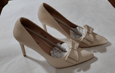 Ebynue Clothing, Shoes & Accessories:Women:Women's Shoes:Heels EBYNUE Women's Nude Pumps, Pointed Closed Toe, High Heels (4 Inch) ~ Sz 9 ~ New