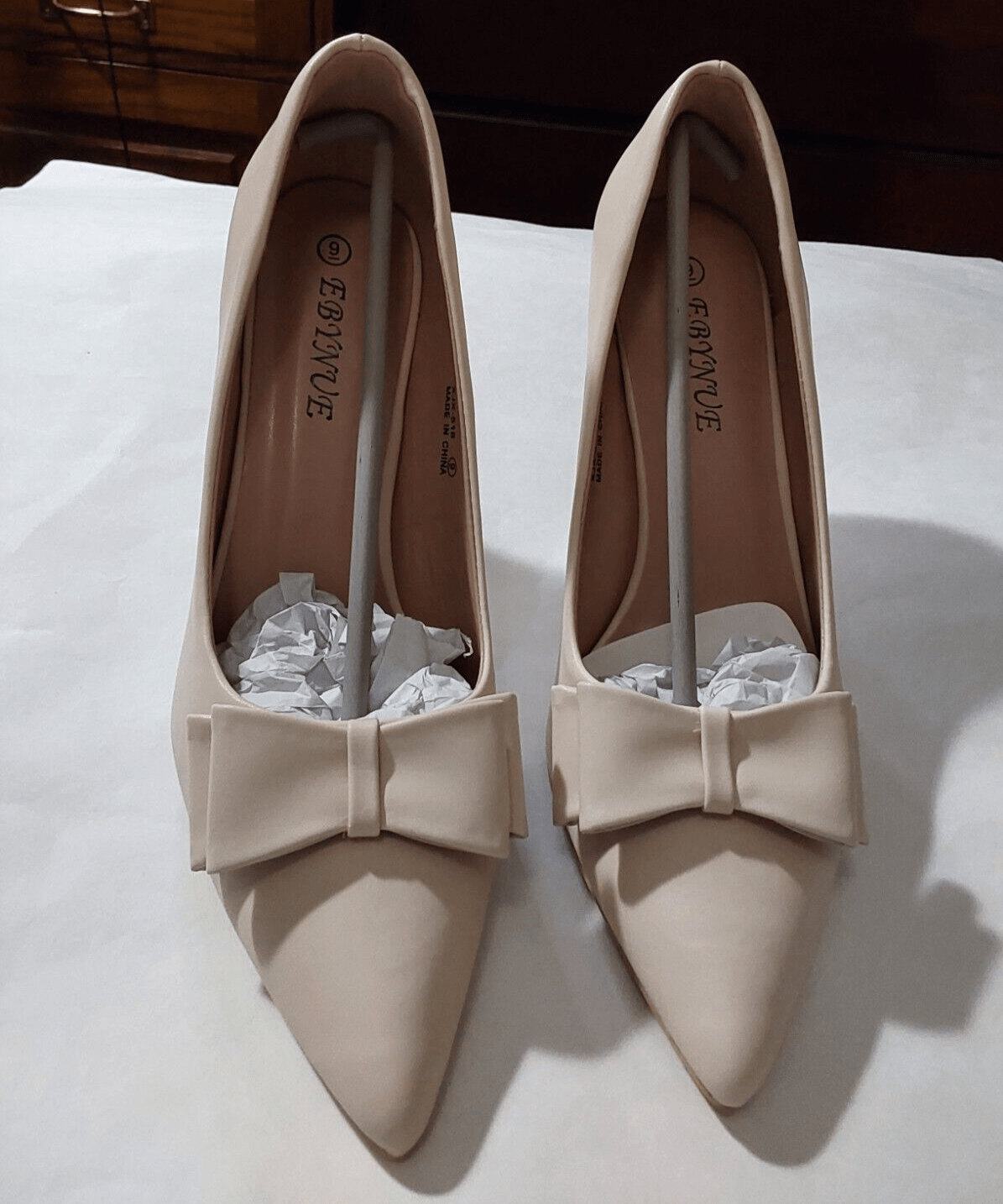 Ebynue Clothing, Shoes & Accessories:Women:Women's Shoes:Heels EBYNUE Women's Nude Pumps, Pointed Closed Toe, High Heels (4 Inch) ~ Sz 9 ~ New