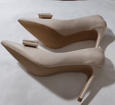 Ebynue Clothing, Shoes & Accessories:Women:Women's Shoes:Heels EBYNUE Women's Nude Pumps, Pointed Closed Toe, High Heels (4 Inch) ~ Sz 9 ~ New