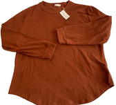 Fantaslook Clothing, Shoes & Accessories:Women:Women's Clothing:Tops Fantaslook Women's Crewneck Sweatshirt Casual Long Sleeve Tunic ~ Brown ~ L~ NWT