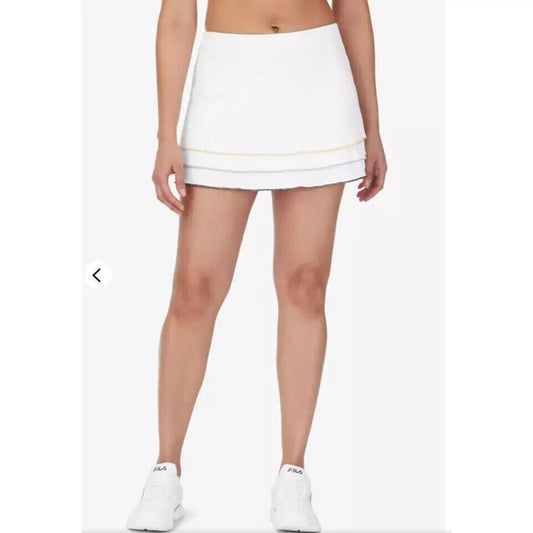 Fila Clothing, Shoes & Accessories:Women:Women's Clothing:Activewear:Activewear Skirts & Skorts Fila Women's White Golf Tennis Ruffle Back Spin Flounce Skort ~ Size XL ~ NWOT