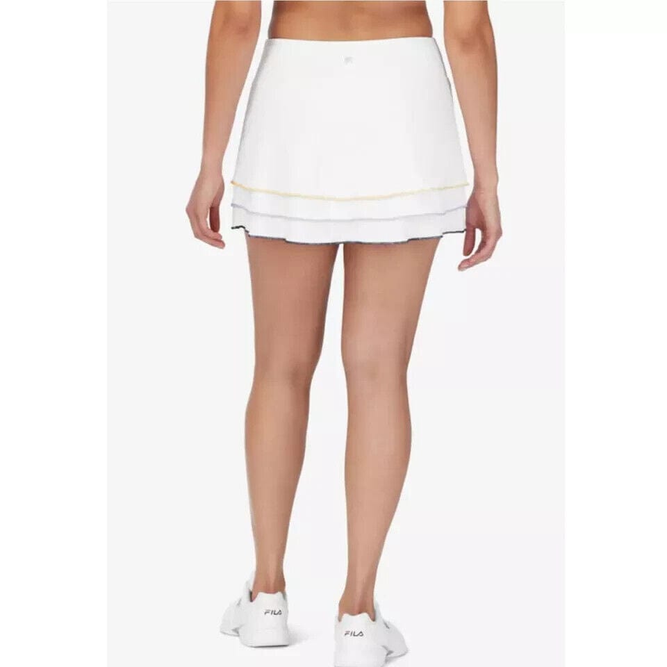 Fila Clothing, Shoes & Accessories:Women:Women's Clothing:Activewear:Activewear Skirts & Skorts Fila Women's White Golf Tennis Ruffle Back Spin Flounce Skort ~ Size XL ~ NWOT