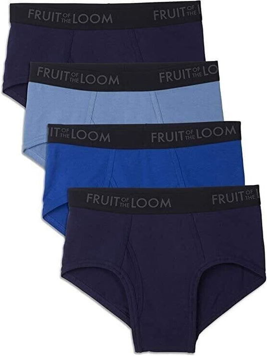 Fruit of the Loom Clothing, Shoes & Accessories:Men:Men's Clothing:Underwear Fruit of the Loom Men's Breathable Cotton Briefs Size: 2X (4-Pack) ~ NWOT