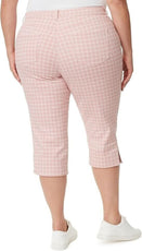 Gloria Vanderbilt Clothing, Shoes & Accessories:Women:Women's Clothing:Jeans Gloria Vanderbilt Women Plus Size Amanda Capri Jean, Rosy Pink-Refined Plaid 26W