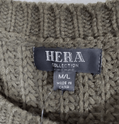 Hera Clothing, Shoes & Accessories:Men:Men's Clothing:Sweaters HERA Collection Women's Long Sleeve Round Neck Cable Knit Sweater Dress ~ M/L