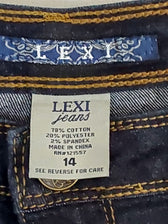 Lexi Clothing, Shoes & Accessories:Women:Women's Clothing:Jeans Lexi Brand's Indigo Women Super Stretch Soft Skinny Blue Jeans ~ Size 14 ~ NWT