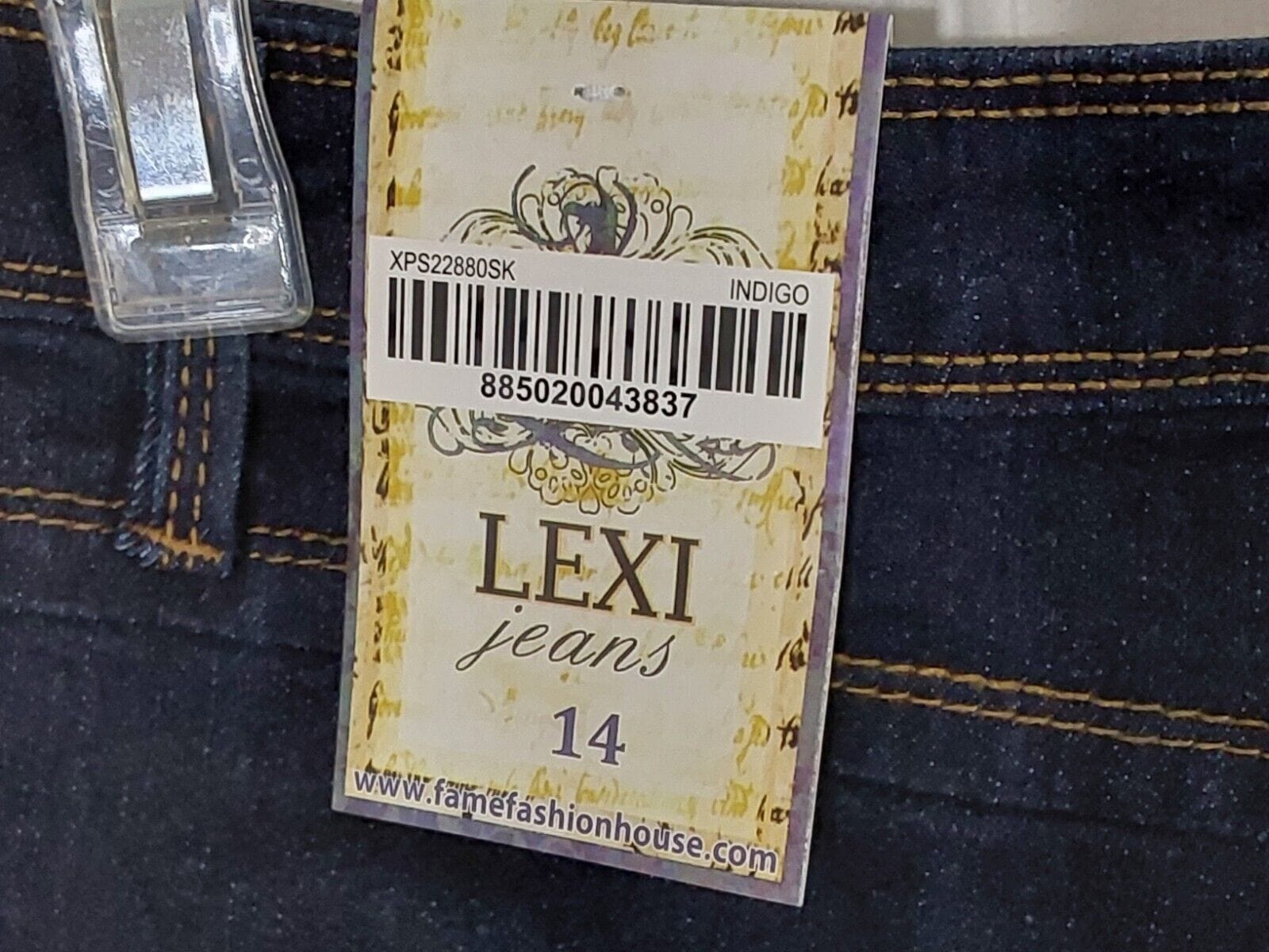 Lexi Clothing, Shoes & Accessories:Women:Women's Clothing:Jeans Lexi Brand's Indigo Women Super Stretch Soft Skinny Blue Jeans ~ Size 14 ~ NWT