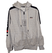 LINSPLLO Clothing, Shoes & Accessories:Men:Men's Clothing:Activewear:Hoodies & Sweatshirts LINSPLLO Men's Gray Full Zipper & Pockets Hooded Sweatshirts ~  NWT