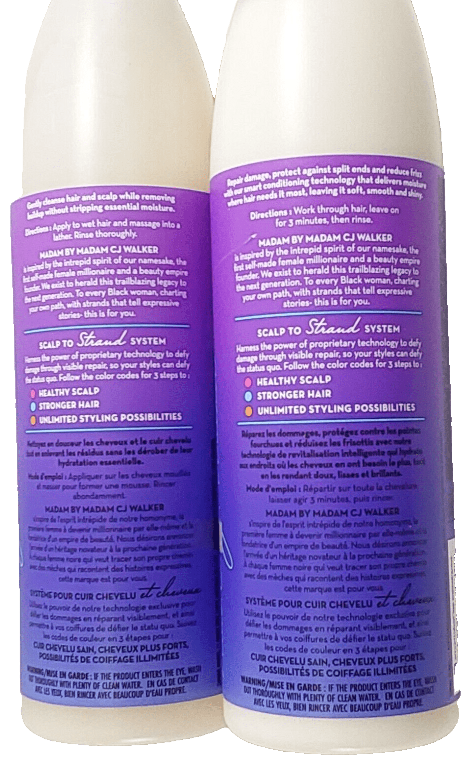 Madam CJ Walker Health & Beauty:Hair Care & Styling:Shampoos & Conditioners Madam by Madam C.J. Walker REVIVE & RESET Shampoo + Conditioner ~ 12 fl oz Ea.