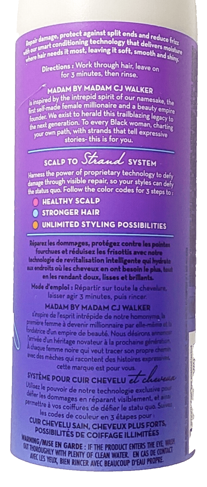 Madam CJ Walker Health & Beauty:Hair Care & Styling:Shampoos & Conditioners Madam by Madam C.J. Walker REVIVE & RESET Shampoo + Conditioner ~ 12 fl oz Ea.